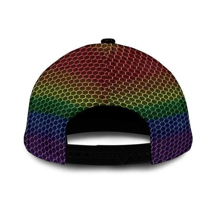 Personalized Lgbt Baseball Cap Hat, Pride Love Wins Lgbt 3D All Over Printing Classic Cap Hat CO0227