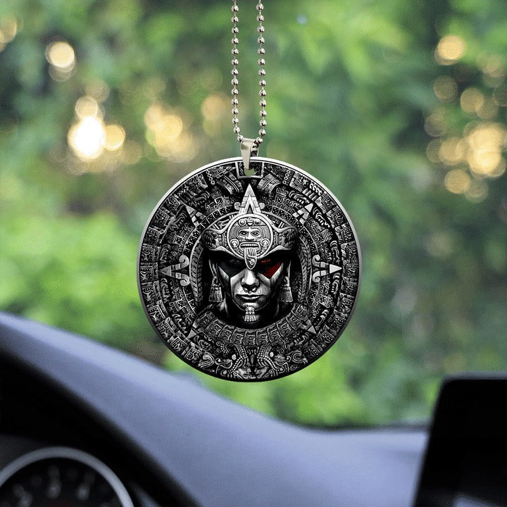 3D All Over Printed Aztec Ornaments Car Interior Mirror Hanging Ornament For Aztec Lover OO1127