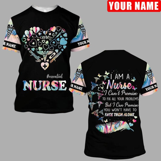 Personalized Heart Care Empathy Compassion Nurse Shirt, Essential Shirt, Perfect Clothing Gift For Nurse TO3224