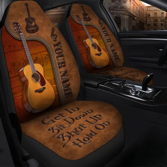 Customized Front Car Seat Cover For Guitar Lover Guitarist Auto Seat Cover SO0338