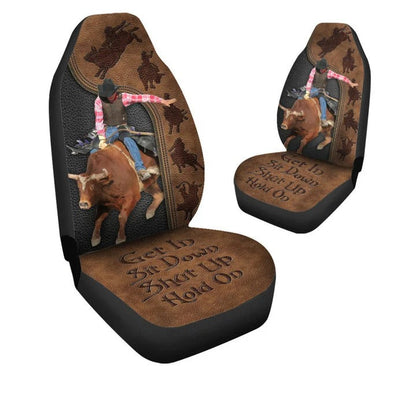 Bull Riding Car Seat Covers Universal Fit SO0146