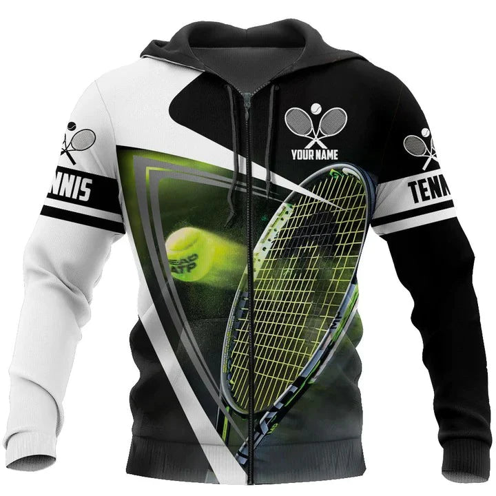 Personalized Name 3D All Over Print Tennis T Shirt Men Women, Tennis Player Uniform Hoodie TO2853