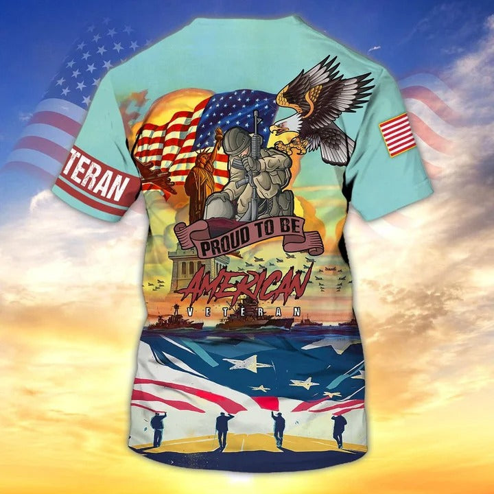 3D Veteran Shirt Memorial Days Proud To Be American T Shirts 911 Shirts TO1654