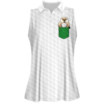 3D All Over Print Gopher Golf Women Short Sleeve Polo Shirt Sleeveless Polo Shirt SO0813