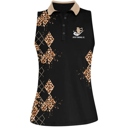 Life Is Full Of Important Choices Women Polo Shirt, Leopard Golf 3D Shirt SO0812