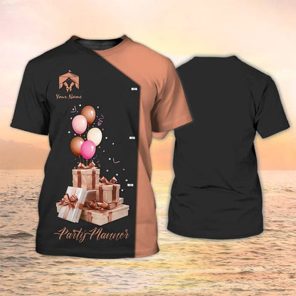 Custom 3D Party Planner Shirt Men Women, Event Planning Uniform Clothing TO2218