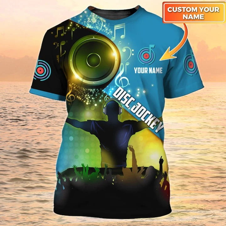 Dj Tshirt DJ Men's Personalized 3D Shirts Dj Custom Tshirt Gift For DJ Lover TO2018