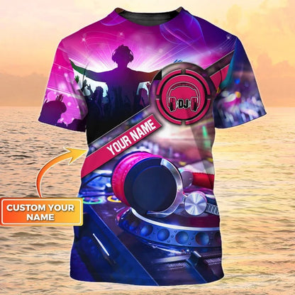 DJ Custom 3D Shirt Men Woman Personalized Disc Jockey Tshirt DJ Club Team Uniform TO2019