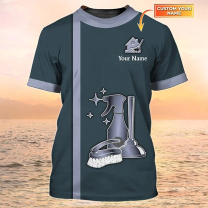 Cleaning Company 3D T Shirts Housekeeping T shirts Maid Uniform, Gift For Housekeeper TO2191