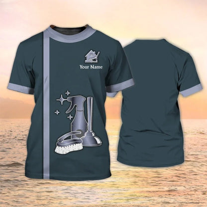 Cleaning Company 3D T Shirts Housekeeping T shirts Maid Uniform, Gift For Housekeeper TO2191