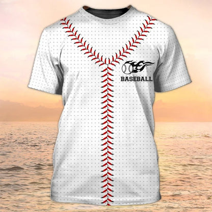 Baseball Stitches Laces 3D All Over Printed Shirts for Men and Women, Baseball Player Hoodie, Baseball Clothing TO0085