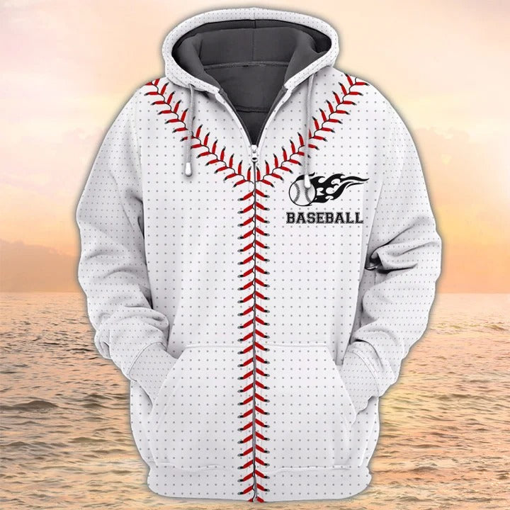 Baseball Stitches Laces 3D All Over Printed Shirts for Men and Women, Baseball Player Hoodie, Baseball Clothing TO0085