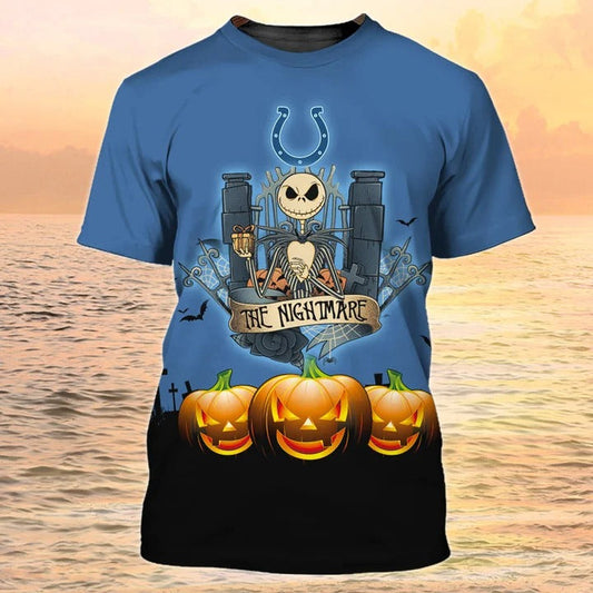 The Nightmare Halloween Shirt, 3D All Over Printed Skeleton Unisex Tshirt For Halloween TO2283