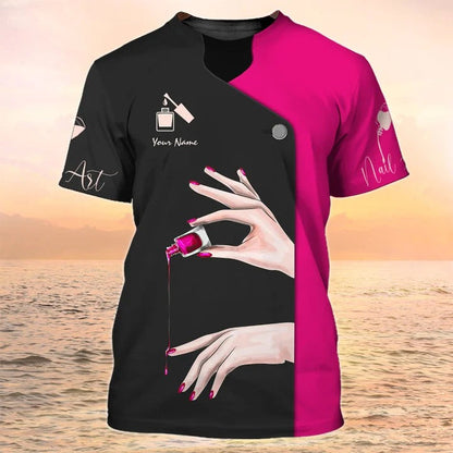 Nail Art Shirt Nail Technician 3D T Shirt Gift For Manicurist TO2319