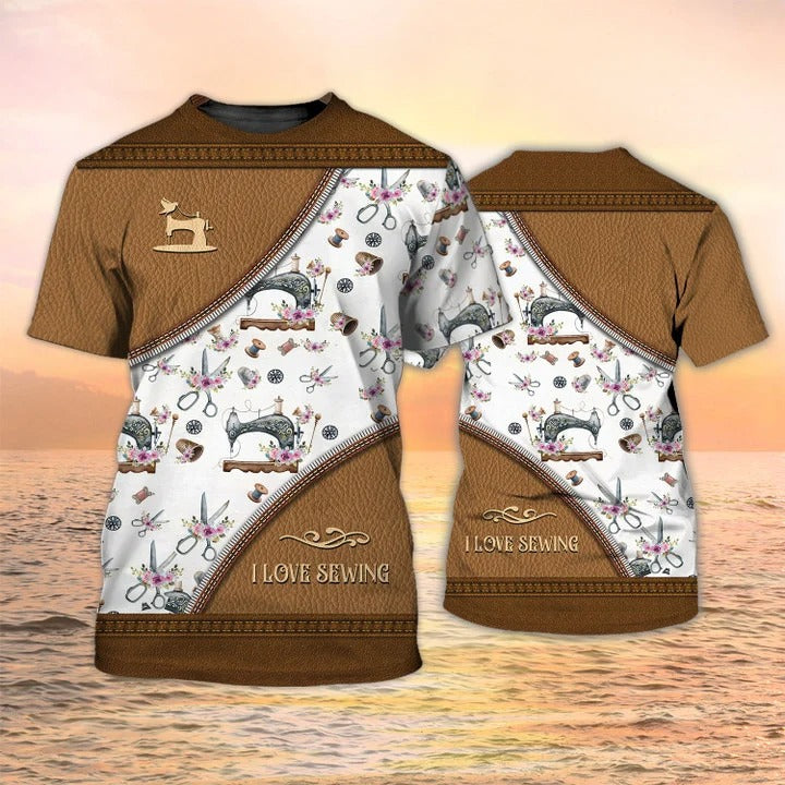 Personalized 3D All Over Print Sewing Pattern Shirts, Gift For Sewing Lover, Tshirt For Tailors TO2349