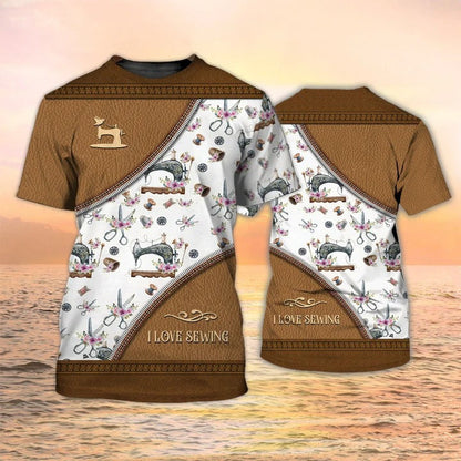 Personalized 3D All Over Print Sewing Pattern Shirts, Gift For Sewing Lover, Tshirt For Tailors TO2349