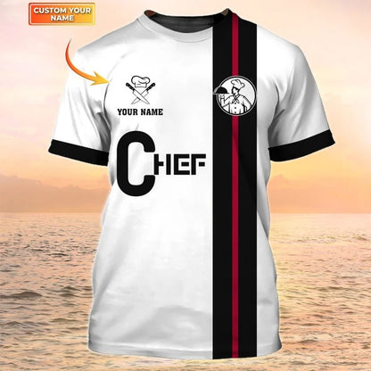 Custom Chef Shirt, Cook Tshirt, Chef Uniform Special Master Chef Design On 3D Tee Shirt TO2367