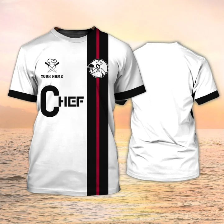 Custom Chef Shirt, Cook Tshirt, Chef Uniform Special Master Chef Design On 3D Tee Shirt TO2367