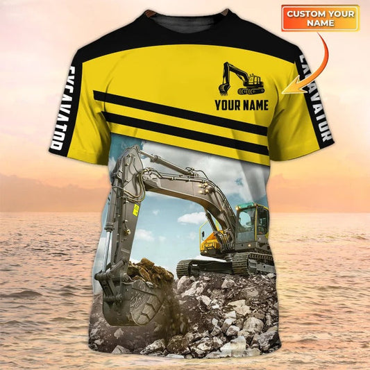 Heavy Equipment Excavator T Shirt Men Women, To My Husband Excavator TO2490