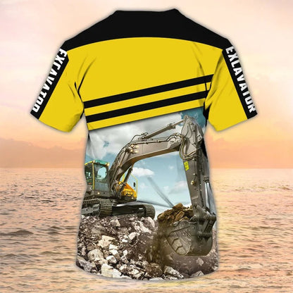 Heavy Equipment Excavator T Shirt Men Women, To My Husband Excavator TO2490