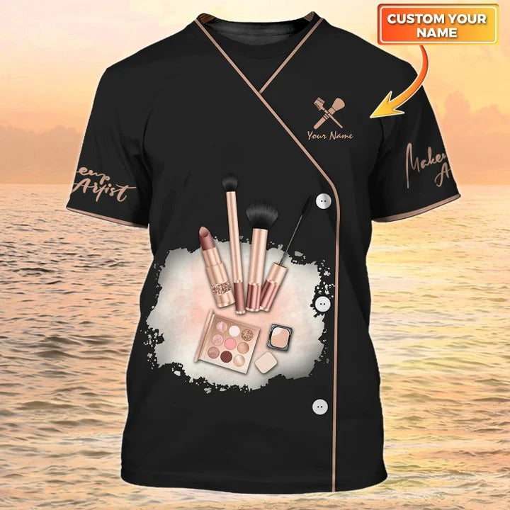 Makeup Artist T-shirts Makeup Tools Shirt Makeup Custom Shirt For Make Up Women TO2510