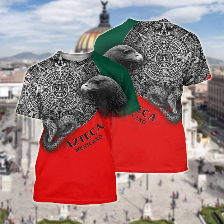 3D All Over Print Mexico Azteca Mexicano Shirts for Him TO3082