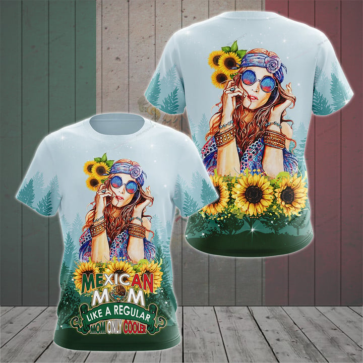 Mother's day Mexican Cooler With Landscape Pattern 3D Shirts, Mexico Mom Shirt TO3073