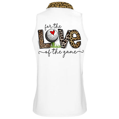 3D All Over Print For The Love Golf Of The Game Leopard Golf Love Polo Shirt For Women SO0686