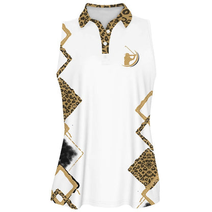 3D All Over Print For The Love Golf Of The Game Leopard Golf Love Polo Shirt For Women SO0686