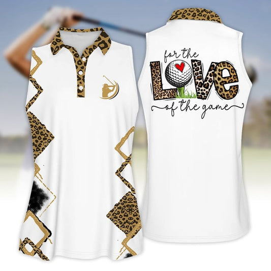 3D All Over Print For The Love Golf Of The Game Leopard Golf Love Polo Shirt For Women SO0686