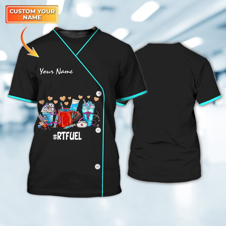 RTFUEL Custom Nurse Tshirt, Uniform Nurse 3D Shirt, Gift for Women Nurse, Funny Shirt for Nurse TO3185