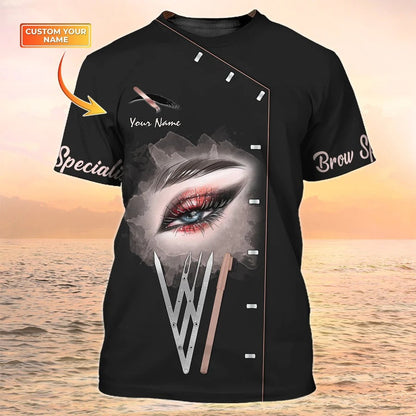 Brow Specialis Personalized Shirt Eyebrow Custom Shirt Brow Lashes Apparel TO2588