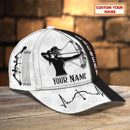 3D Classic Cap Female Archery Personalized Name Cap 78 Lasfour CA2084