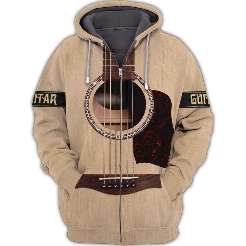 3D All Over Printing Shirt Hoodie Guitar Classic, Guitar Acoustic Hoodie, Gifts For Guitar Man TO0184