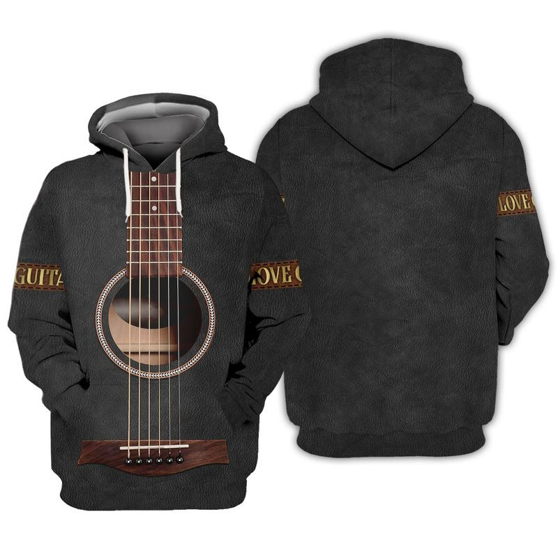 Sublimation On Guitar Classic, Guitar Acoustic Shirt For Guitar Men, Guitar Lover 3D Hoodie TO0185