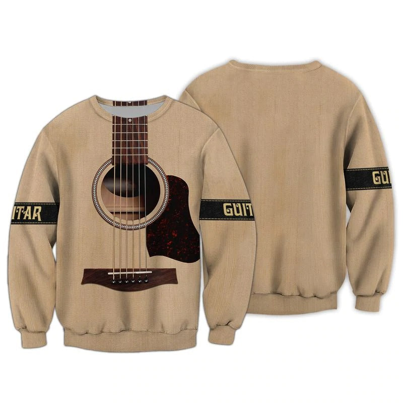 3D All Over Printing Shirt Hoodie Guitar Classic, Guitar Acoustic Hoodie, Gifts For Guitar Man TO0184