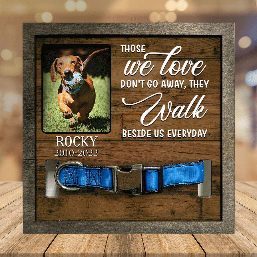 A Dachshund Pet Picture Frames Memorial Dog hardest to say goodbye Dog Lover Gift, Memorial Gifts SO0350