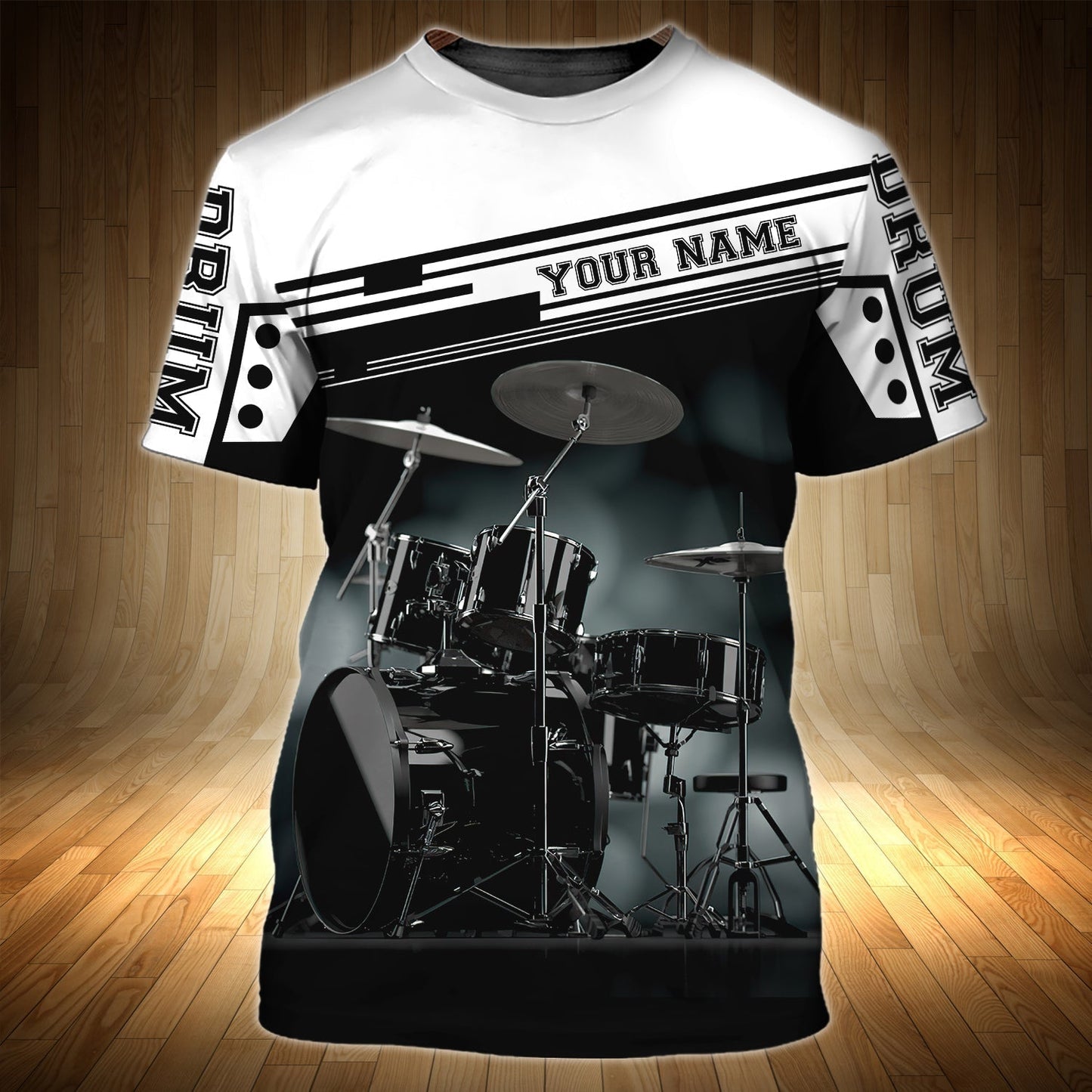 Personalized 3D T Shirt Eat Sleep Play Drums, Drum 3D Shirts For Drums Lovers TO0604