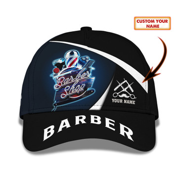 Barber Shop 3D Cap Custom Barber Baseball Cap Barber Tools Classic Cap CA0316