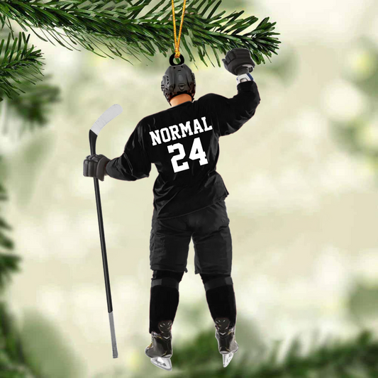 Personalized Ice Hockey Acrylic Ornament, Gift For Hockey Players OO1812