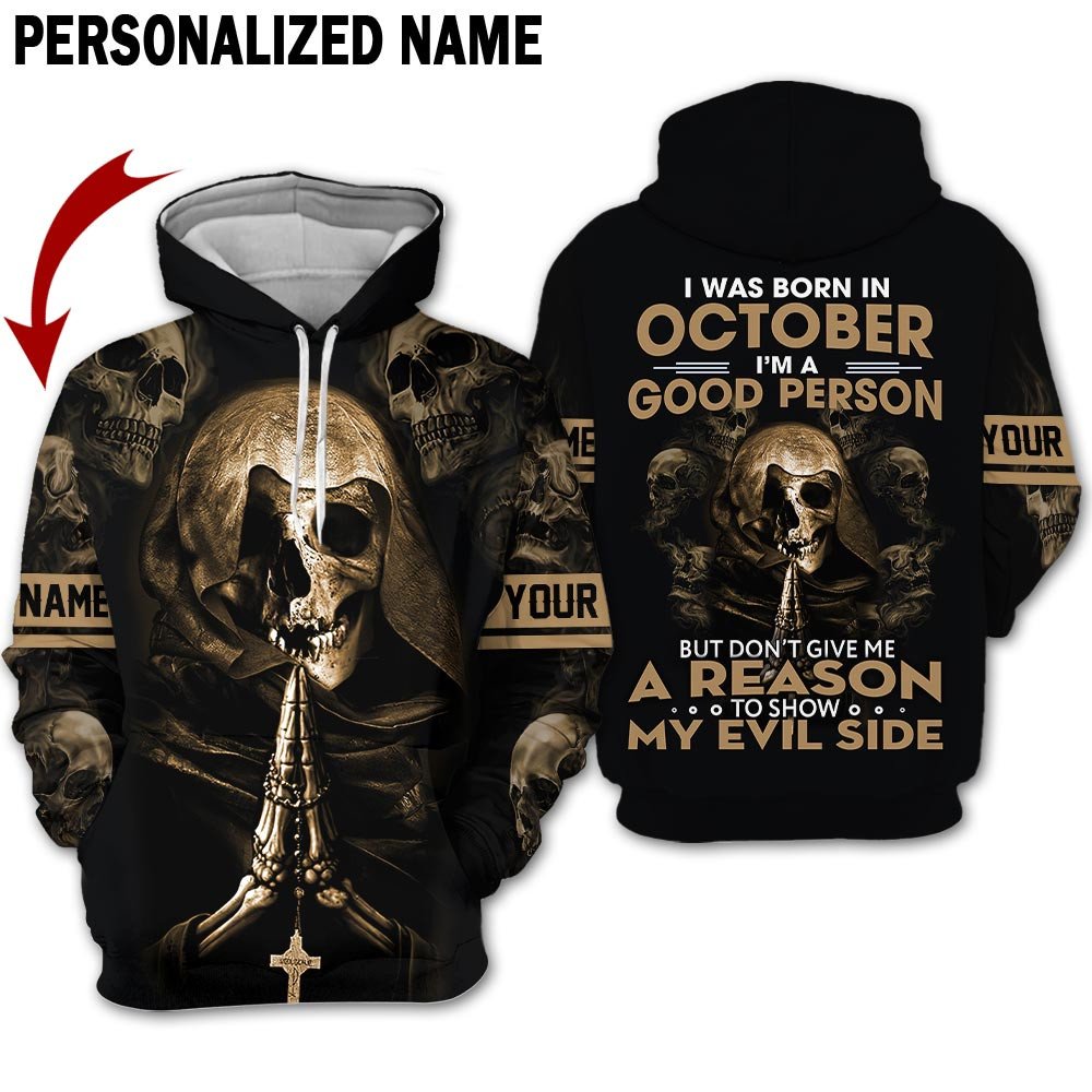 Personalized Name Birthday Outfit October Guy 3D All Over Printed Outfit 311 Birthday Shirt TO2837