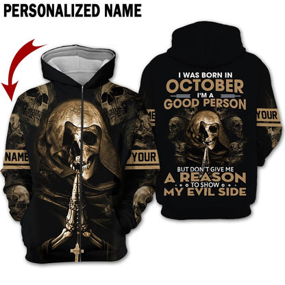 Personalized Name Birthday Outfit October Guy 3D All Over Printed Outfit 311 Birthday Shirt TO2837