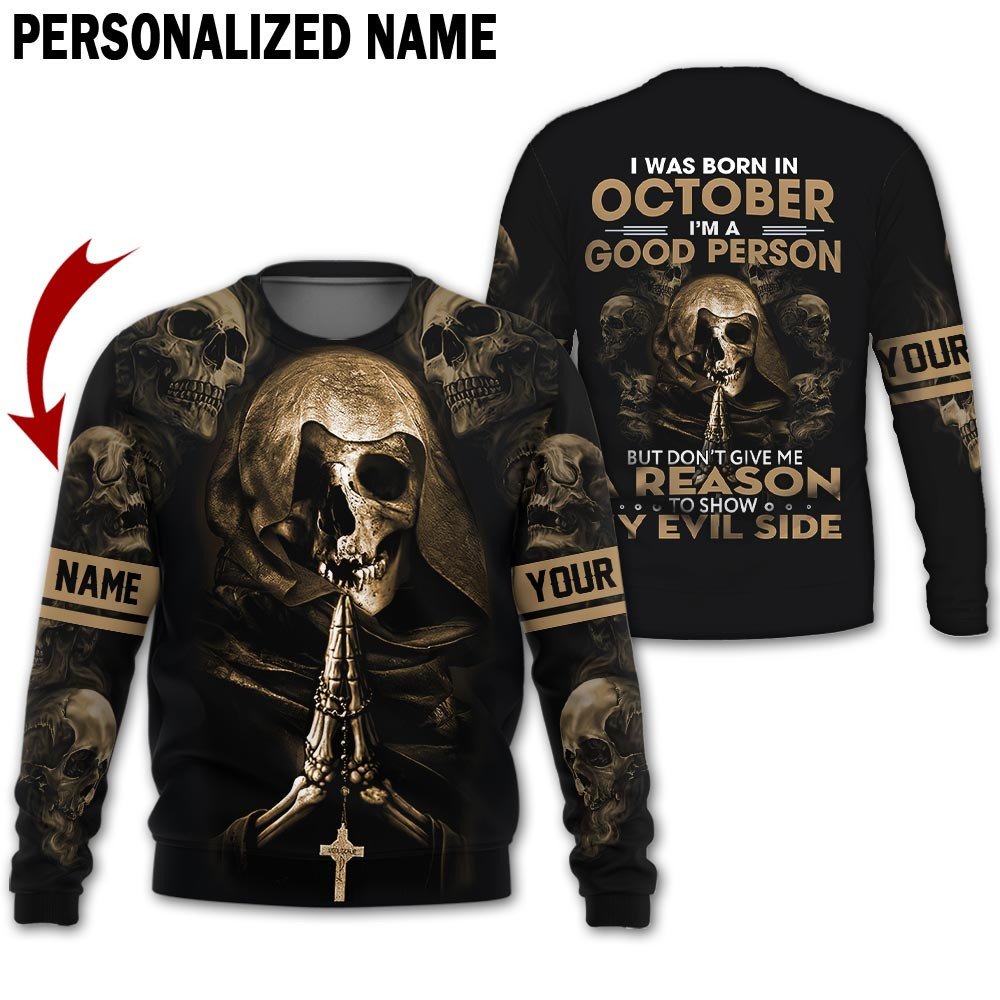 Personalized Name Birthday Outfit October Guy 3D All Over Printed Outfit 311 Birthday Shirt TO2837