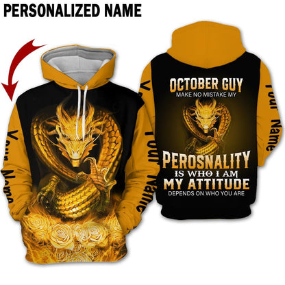 Personalized Name Birthday Outfit October Guy 3D All Over Printed Outfit 372 Birthday Shirt TO2839