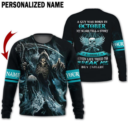 Personalized Name Birthday Outfit October Guy 3D All Over Printed Outfit 158 Birthday Shirt TO2835