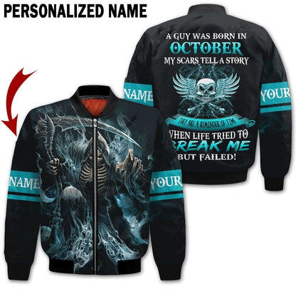 Personalized Name Birthday Outfit October Guy 3D All Over Printed Outfit 158 Birthday Shirt TO2835