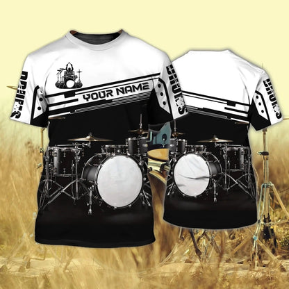 Custom 3D All Over Print Drummer Shirt, t shirt for drummer, Drummer Gifts TO2523