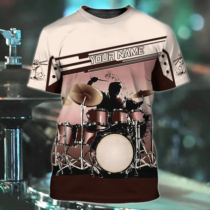 Personalized 3D Drummer Shirt, Beautiful Shirt Playing Drum, Drum Lover Gift, Present To Drummer TO2519