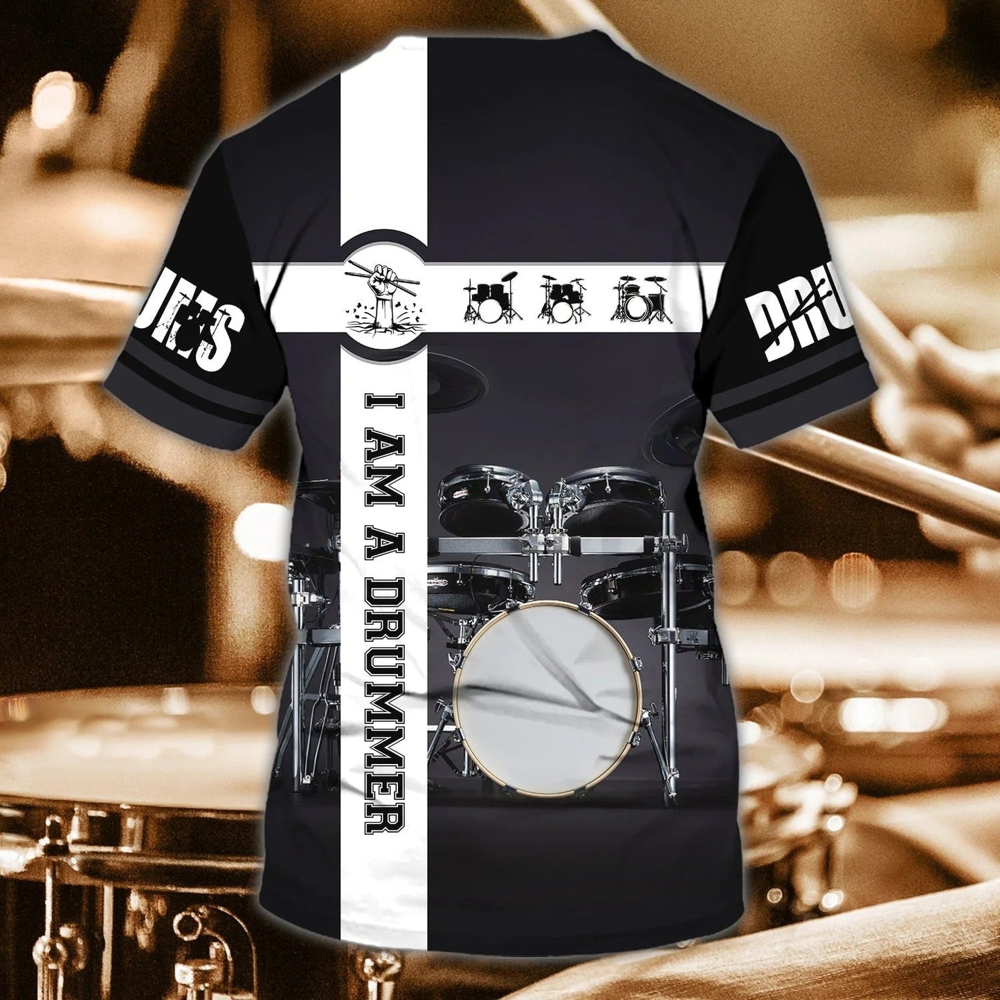 3D All Over Print Drummer Shirt, Drum Lover Tshirt, Custom Gift For A Drummer TO2521