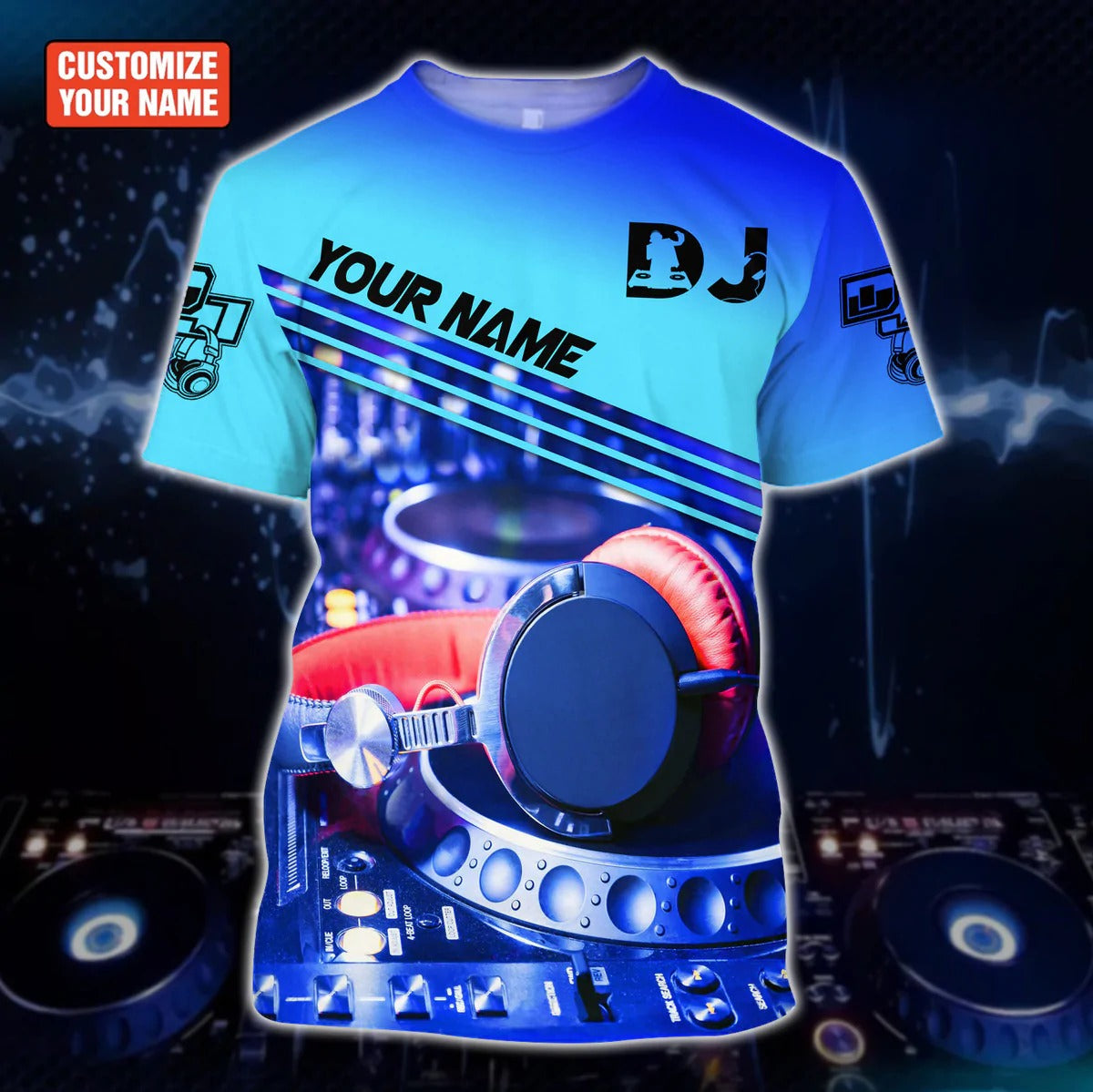 Customized 3D All Over Print DJ Shirt, Unisex Premium Tshirt For DJ Boyfriend, DJ Gift TO2277